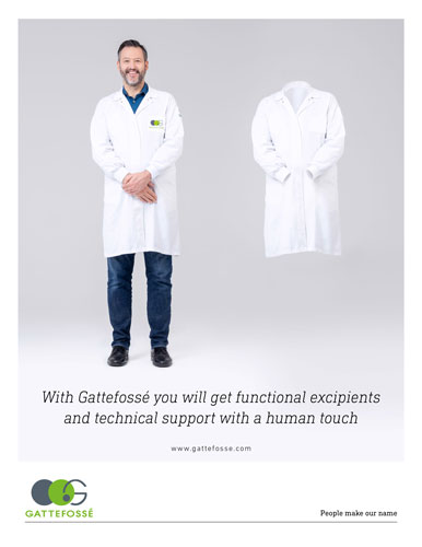 affiche de Gattefossé présentant les avantages de travailler avec gattefosse VS sans