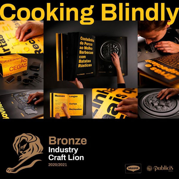 marketing responsable de maggi à travers son livre de cuisine pour aveugle